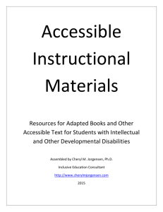 Accessible Instructional Materials Guidelines
