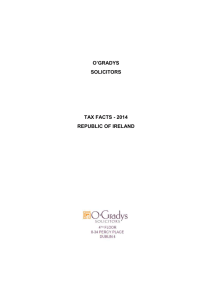 Tax Fact 2014 - O`Grady`s Solicitors