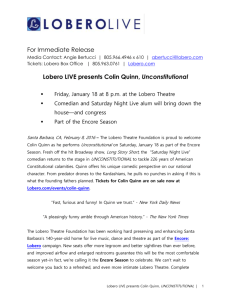 Lobero LIVE presents Colin Quinn, Unconstitutional