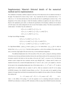 Supplementary Material—Selected details of the numerical method