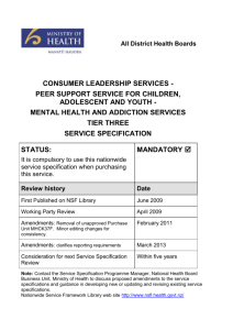 Peer Support Service for Children Adolescent and Youth (docx