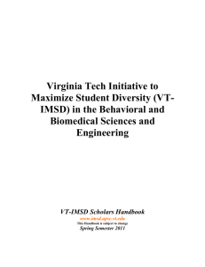 Virginia Tech Post-Baccalaureate Research and Education Program