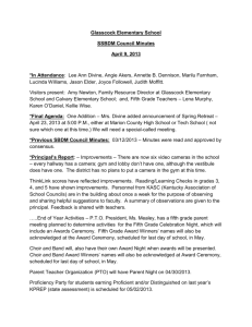 Glasscock Elementary School SSBDM Council Minutes April 9, 2013