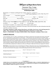 Registration and Release Form