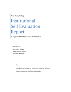 Institutional Self Evaluation Report