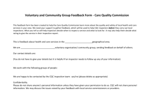Voluntary and Community Group Feedback Form