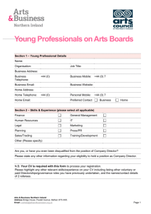 Young Professionals on Arts Boards