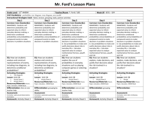 Mr. Ford`s Lesson Plans