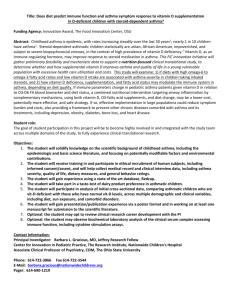 D-asthma study medical student summer research opportunity 10.31