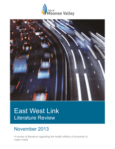 East West Link feedback form analysis