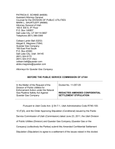 Redacted Amended Confidential Settlement Stipulation