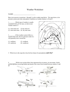 Review Worksheet On Weather