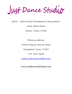 registration - Just Dance Studio