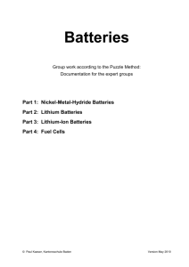 Nickel-Metal-Hydride Batteries