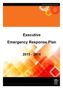 Emergency Response Plan template - Executive