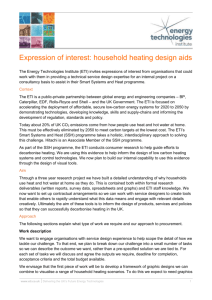 Expression of interest: household heating design aids