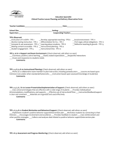 Clinical Practice Lesson Planning and Delivery Observation Form