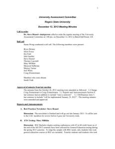 December 12, 2012 Meeting Minutes