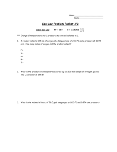 Gas Law Problem Packet #2