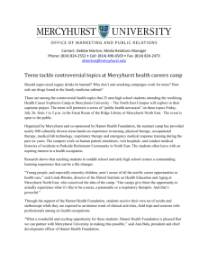 the Health Care Career Camp Update Press Release