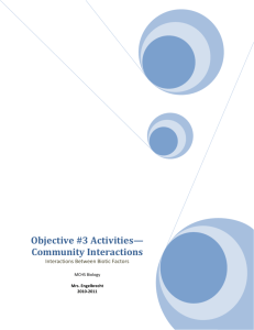 Objective #3 Activities*Community Interactions