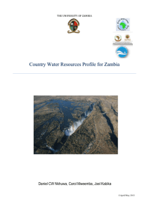 Country Water Resources Profile for Zambia