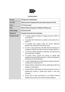 Job Specification for Substance Misuse Brief Intervention Worker
