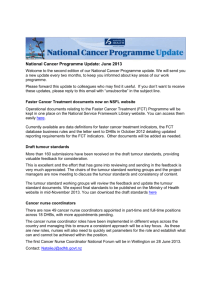 Faster Cancer Treatment documents now on