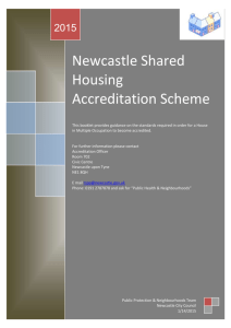 Newcastle Shared Housing Accreditation Scheme