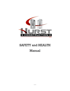 Safety and Health Manuel