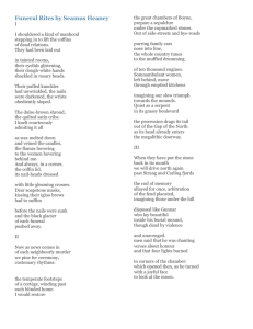 Funeral Rites by Seamus Heaney