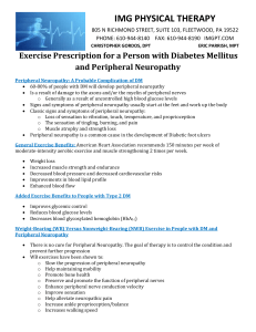 Peripheral Neuropathy and Diabetes Exercises