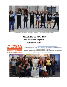 Black Lives Matter - National Domestic Workers Alliance