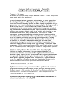 Graduate Student Opportunity – Cunjak lab Canadian Rivers