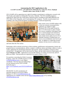 CSU-LSAMP Global Awareness Program Thailand Application