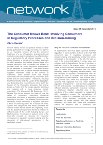 in Regulatory Processes and Decision-making