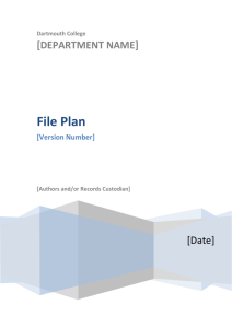 File Plan Template - Dartmouth College