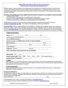 Scholarship Application Form 2015 - Phillips Beth Israel School of