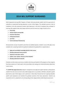 2014 wil support bursaries