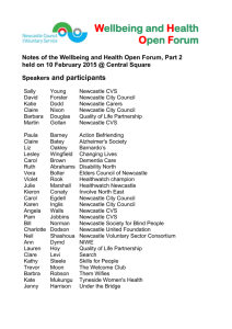 Wellbeing and Health Open Forum Part 2 notes