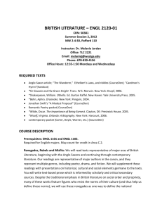 british literature – engl 2120-01