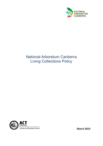 Living Collections Policy - National Arboretum Canberra