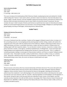 Course Descriptions Fall 2012 - Department of American Studies