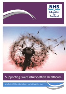 SAS Brochure - NHS Education for Scotland