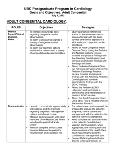 adult congenital cardiology