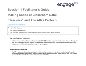 Making Sense of Classroom Data “Trackers” and The