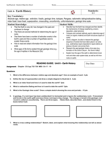 GeoPhysical: Student Objective Sheet Name: Date:
