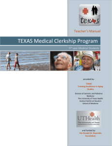 TEXAS Medical Clerkship Program