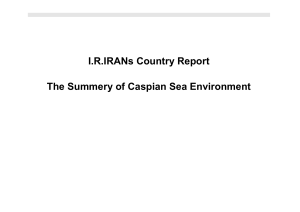 Country report - Caspian Environmental Information Centre