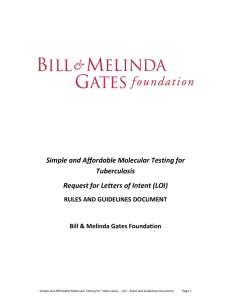 The Bill & Melinda Gates Foundation will require that for each venue
